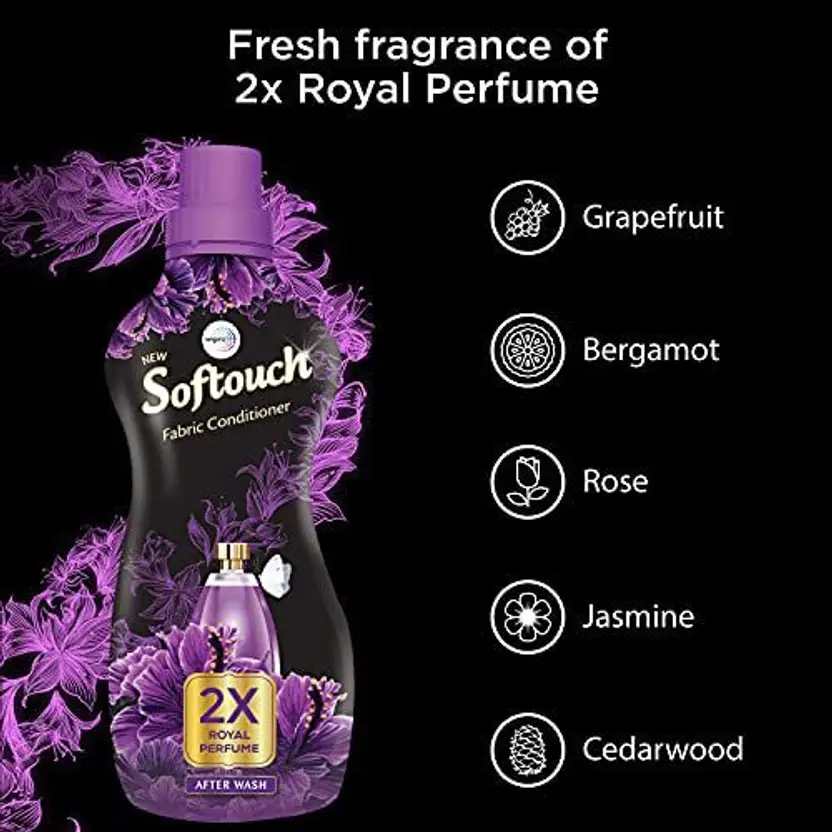 softouch after wash | 2x royal perfume | fabric conditioner – 200 ml