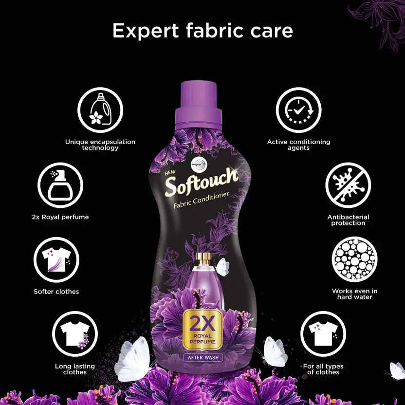 softouch after wash | 2x royal perfume | fabric conditioner – 200 ml
