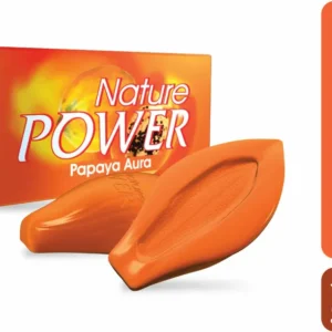nature power papaya aura beauty soap – 125 g