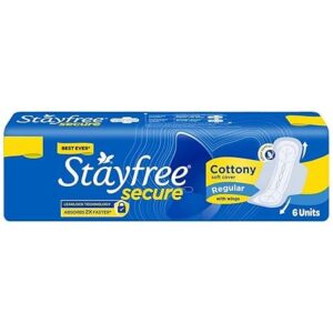 Stayfree Secure Cottony Wings – 6 pcs (Pack of 1)