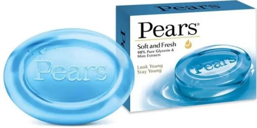 Pears Soft and Fresh Soap Bar | Glycerin & Mint – 20.83 g