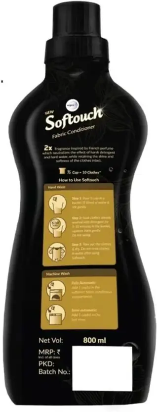 softouch | 2x french perfume | fabric conditioner – 800 ml