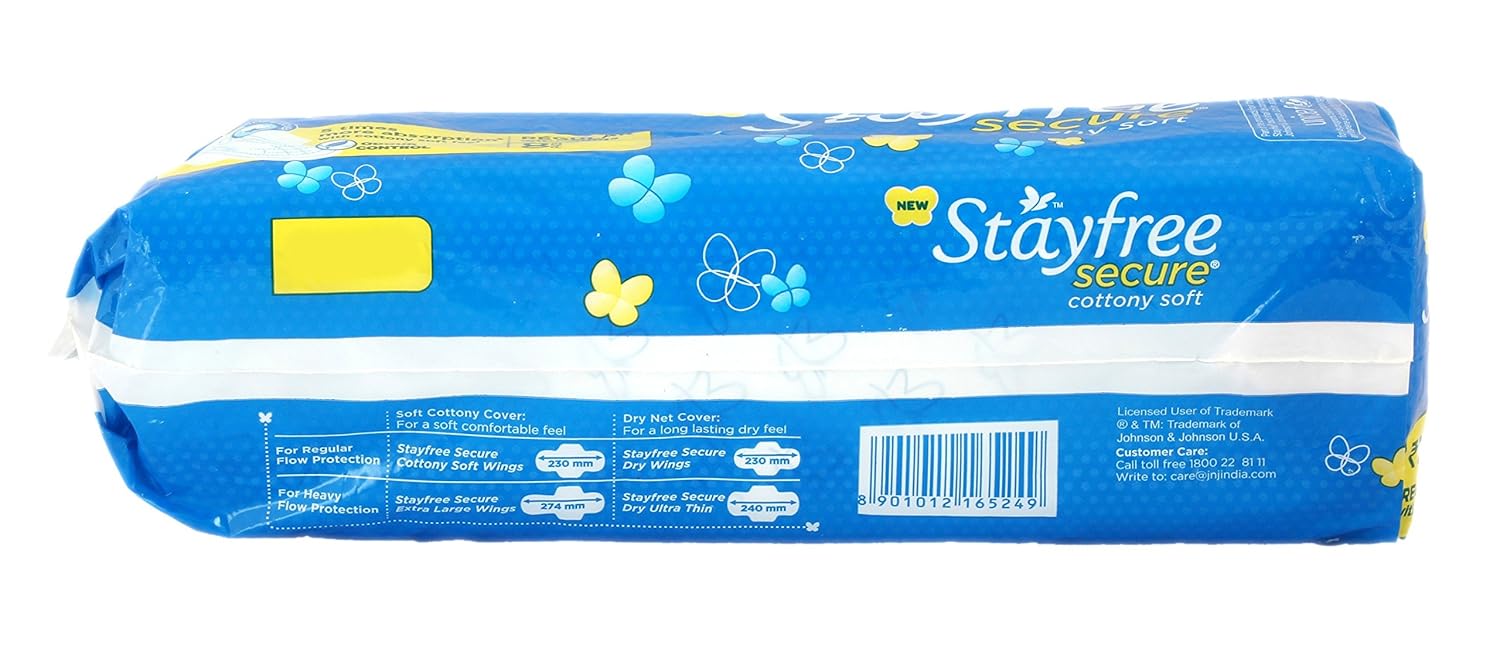 Stayfree Secure Cottony Wings – 6 pcs (Pack of 1)