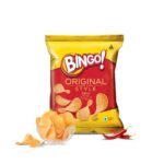 Bingo! Original Style Chilli Sprinkled – Flat Cut Spicy Potato Chips – 85 g