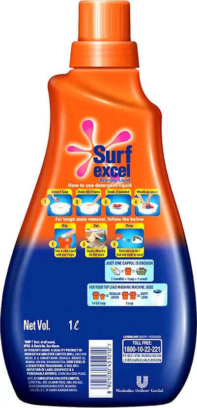 Surf Excel Liquid Detergent – 1 L