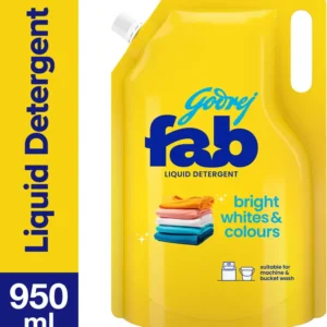 Godrej Fab Machine Fresh Liquid Detergent – Refill Pouch (950 ml)