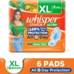 Whisper | Choice Ultra XL | Sanitary Pads – Pack of 6