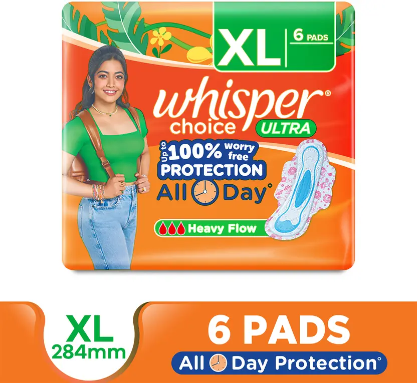Whisper | Choice Ultra XL | Sanitary Pads – Pack of 6
