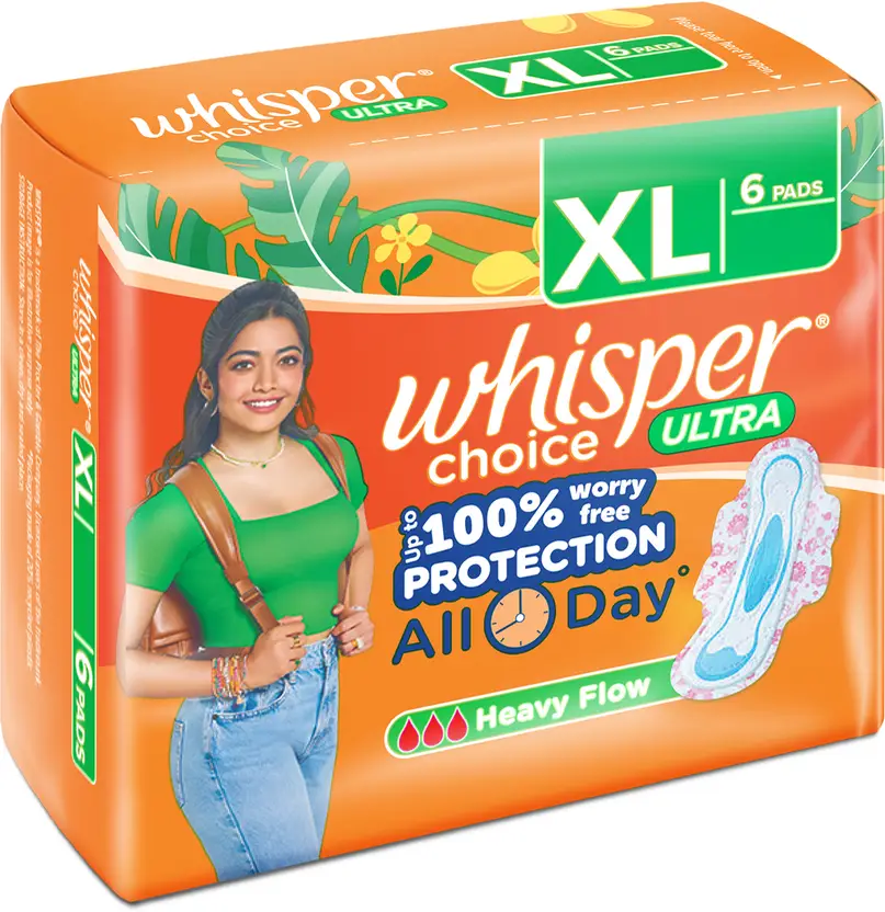 Whisper | Choice Ultra XL | Sanitary Pads – Pack of 6