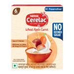 nestlé cerelac wheat apple baby food cereal – fruity wheat variant (250 g)
