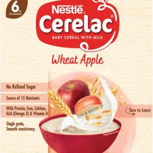 nestlé cerelac wheat apple baby food cereal – fruity wheat variant (250 g)