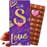 cadbury silk heart and blush chocolate – 250 g