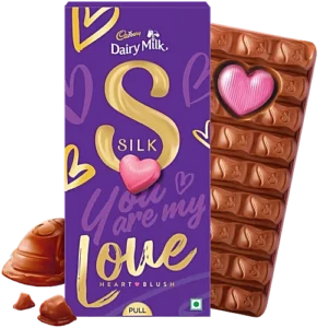 cadbury silk heart and blush chocolate – 250 g