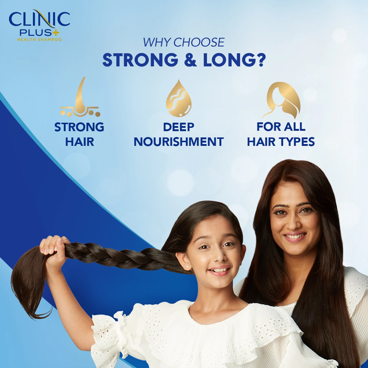 clinic plus strong & long healthy hair shampoo with milk protein & multivitamins – 1 l