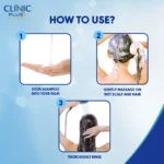 clinic plus strong & long healthy hair shampoo with milk protein & multivitamins – 1 l