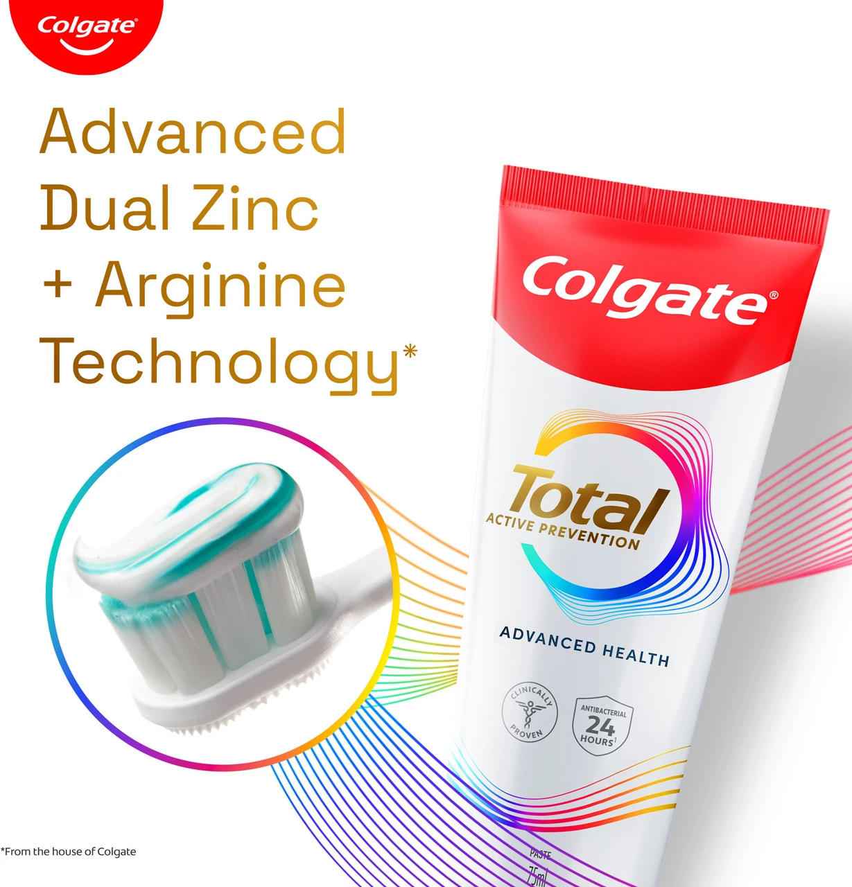 colgate total advanced healthy toothpaste – 480 g (pack of 4)