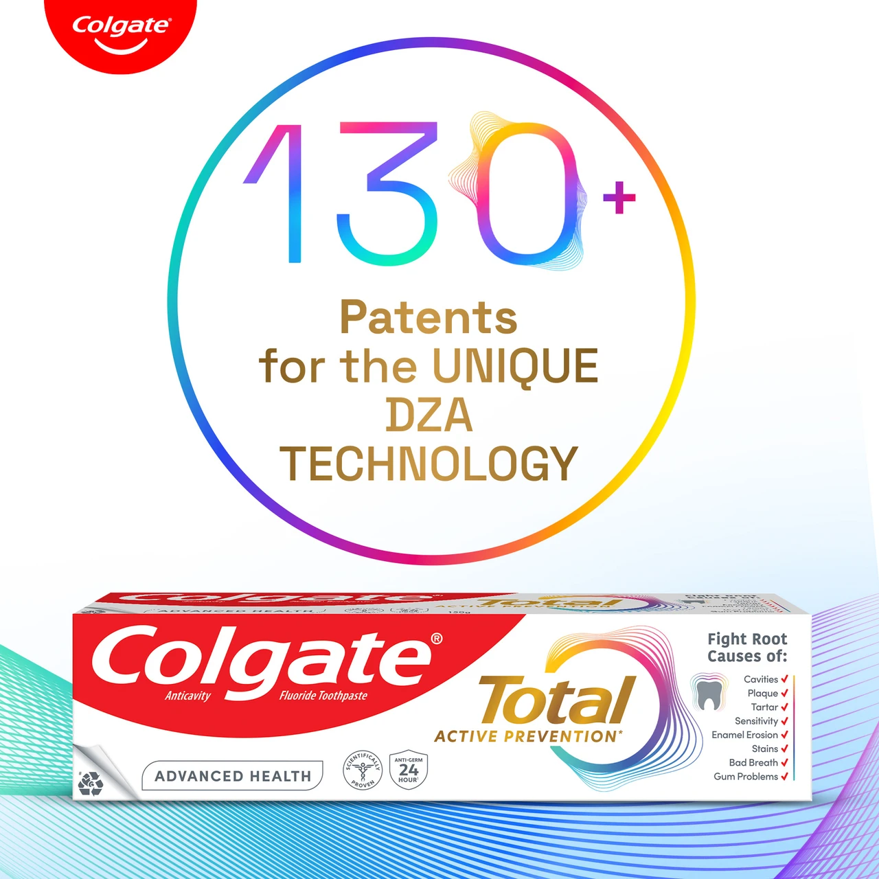 colgate total advanced healthy toothpaste – 480 g (pack of 4)