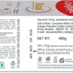 colgate total advanced healthy toothpaste – 480 g (pack of 4)