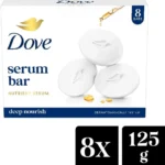 dove serum beauty bar – deeply nourishing soap (8 x 125g)