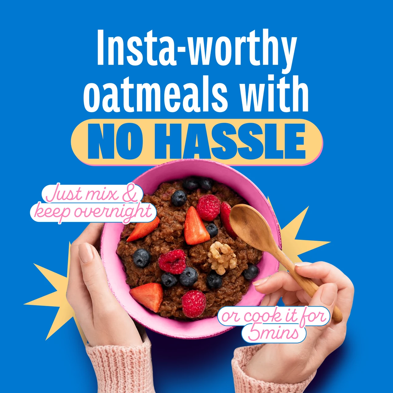 high protein oats choco almond – 1 kg