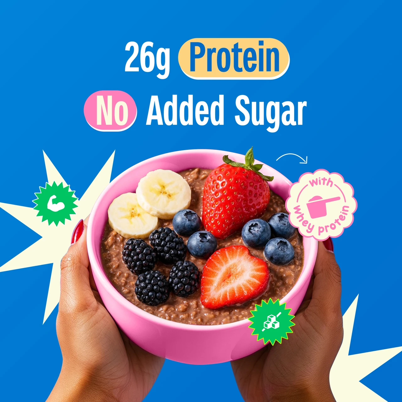 high protein oats choco almond – 1 kg