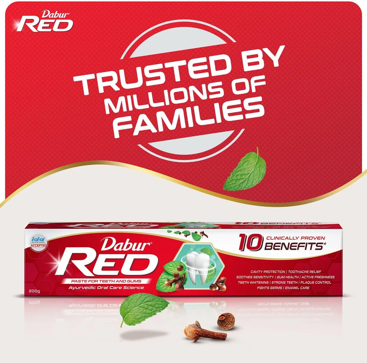 dabur red paste complete cavity protection toothpaste – 450 g (pack of 3)