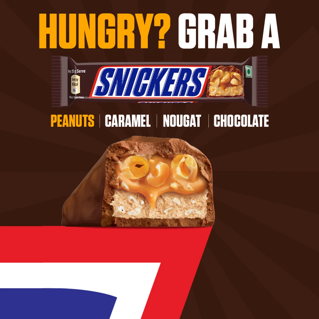 snickers peanut filled chocolate bars – 30 × 20 g