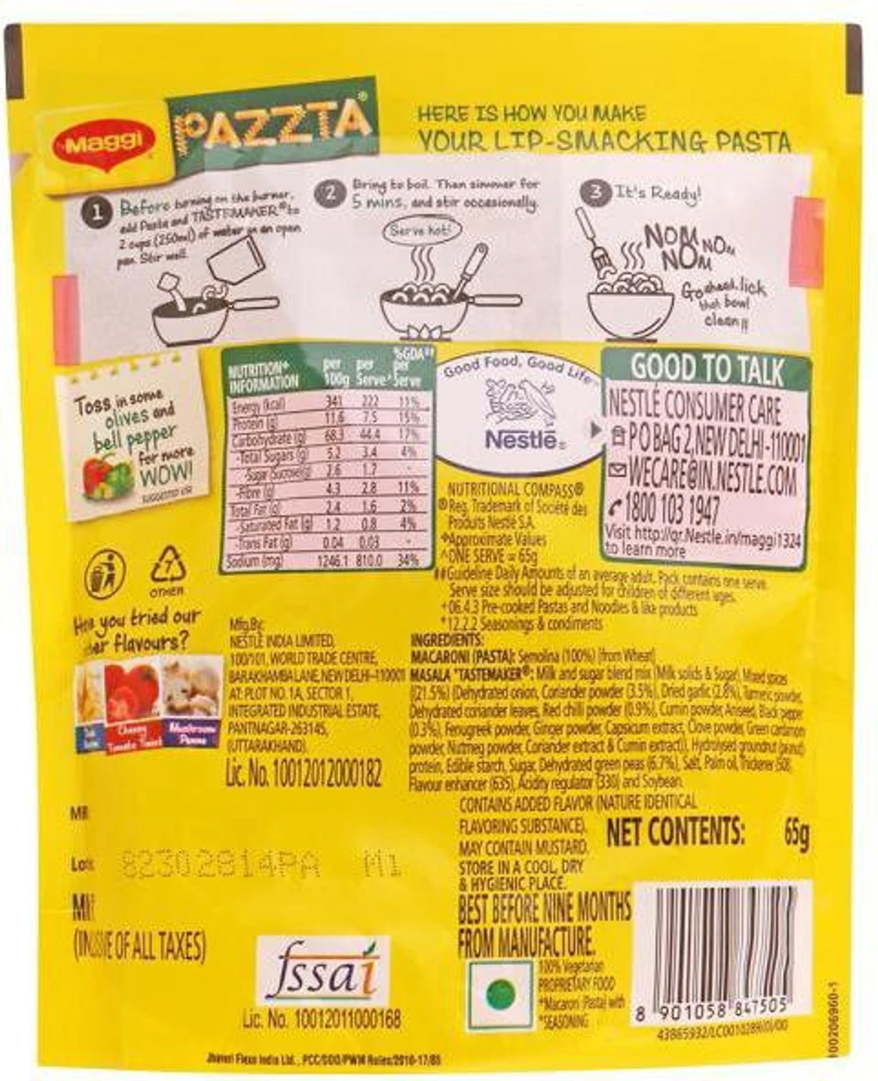 Nestlé Macaroni Pasta – 200 g (Pack of 3)