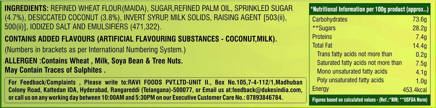 Dukes NICE Sugar Sprinkled Coconut Biscuit – 150 g