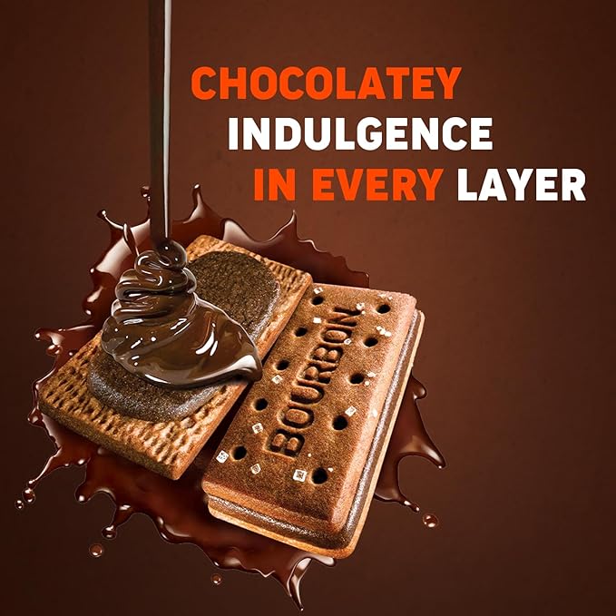 Britannia Bourbon Chocolate Cream Biscuits – 100 g