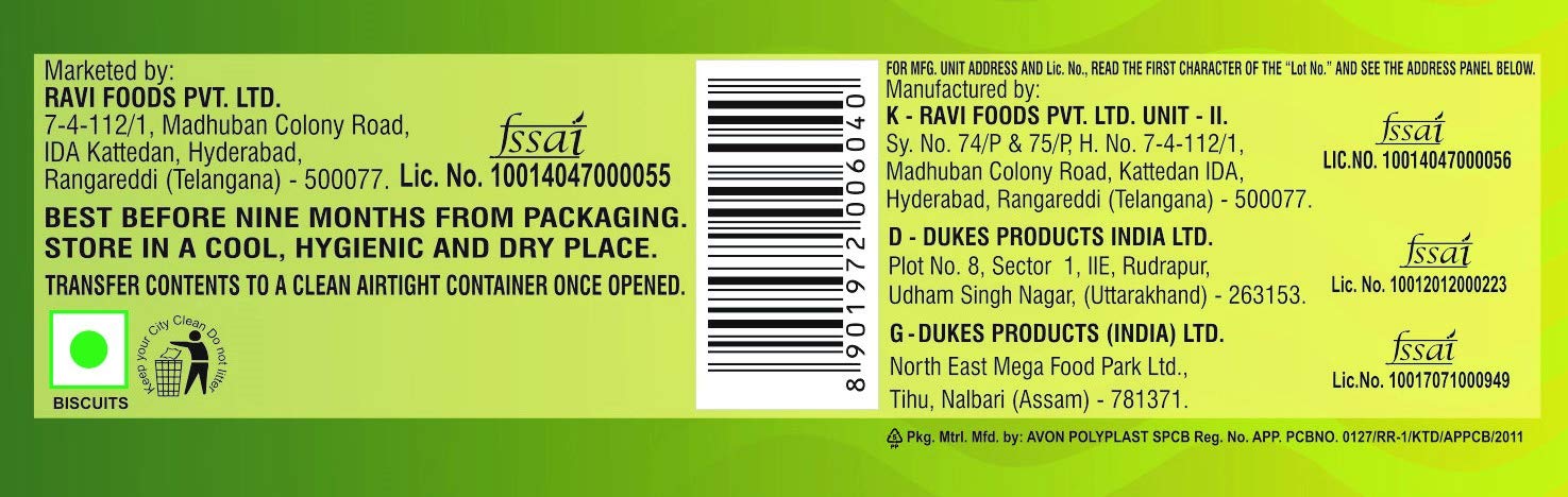 Dukes NICE Sugar Sprinkled Coconut Biscuit – 150 g