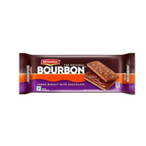 Britannia Bourbon Chocolate Cream Biscuits – 100 g