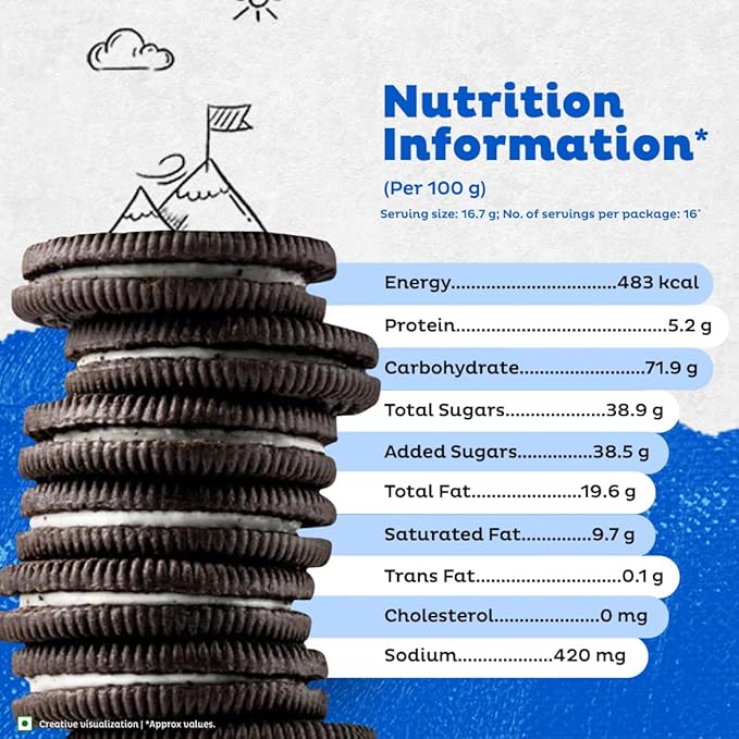 Cadbury Oreo Vanilla Cream Biscuits – 288.75 g