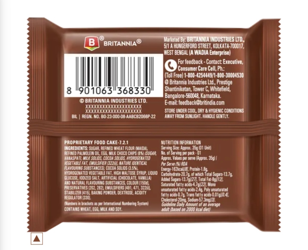 Britannia Fudge It Chocolate Brownie