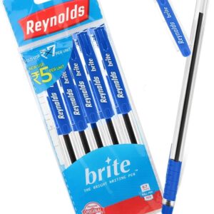 Reynolds Brite Ball Pen Set – Blue (Pack of 5)