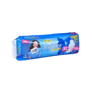 Stayfree Secure Sanitary Pads with Wings – XL