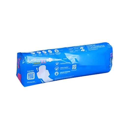 Stayfree Secure Sanitary Pads with Wings – XL