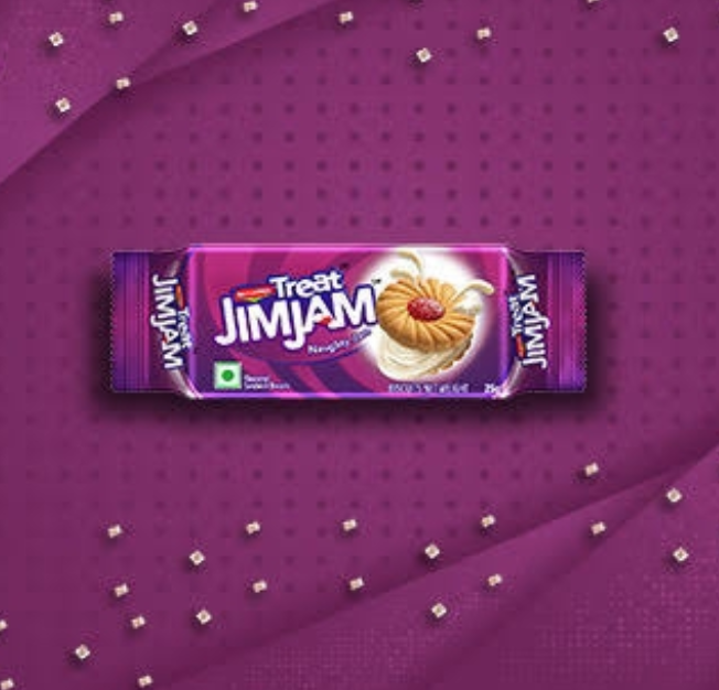 Britannia Jim Jam Cream Biscuits – 100 g