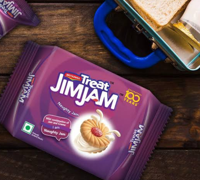 Britannia Jim Jam Cream Biscuits – 100 g