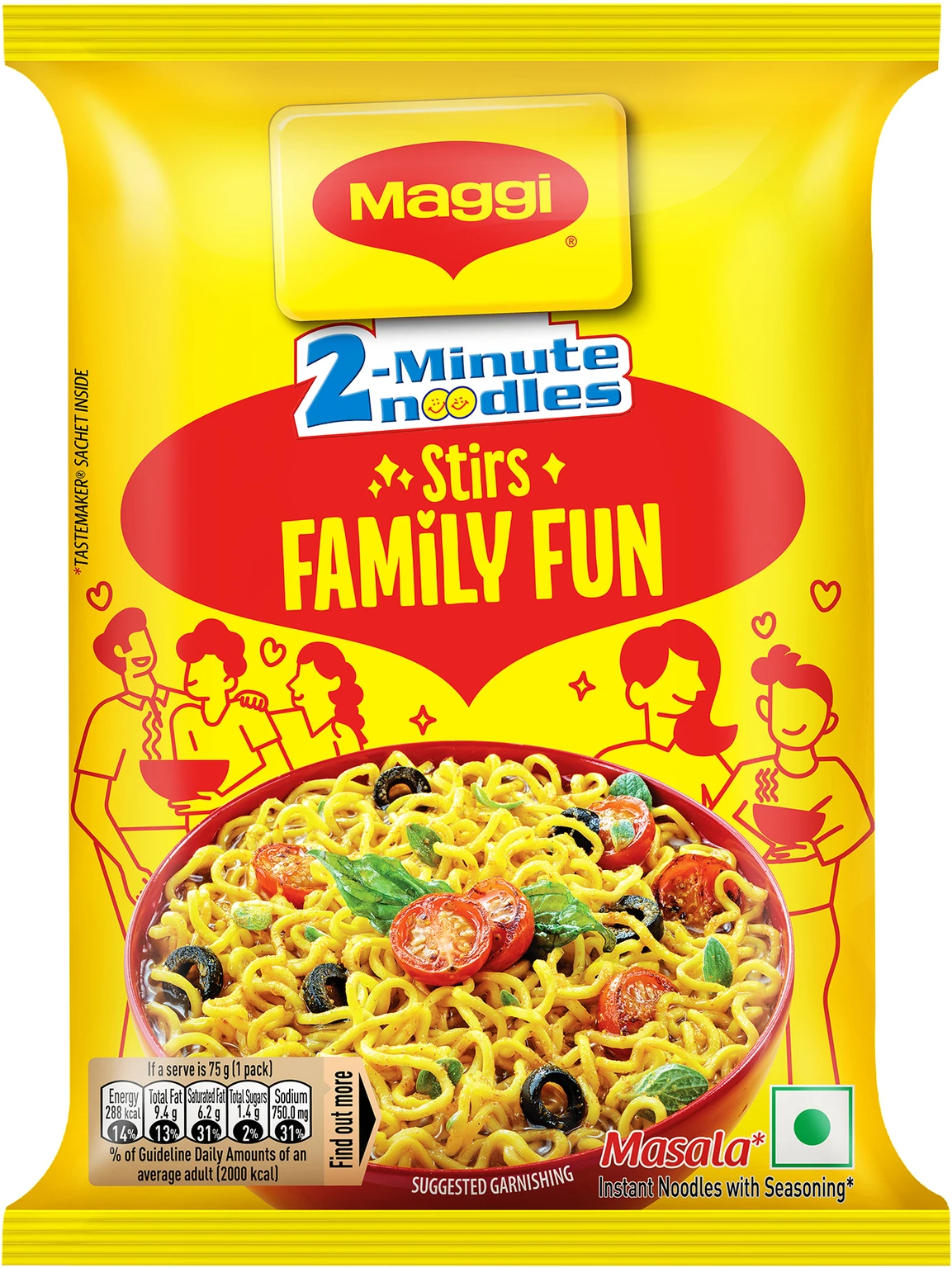 Maggi 2-Minute Noodles Favourite Masala – 75 g