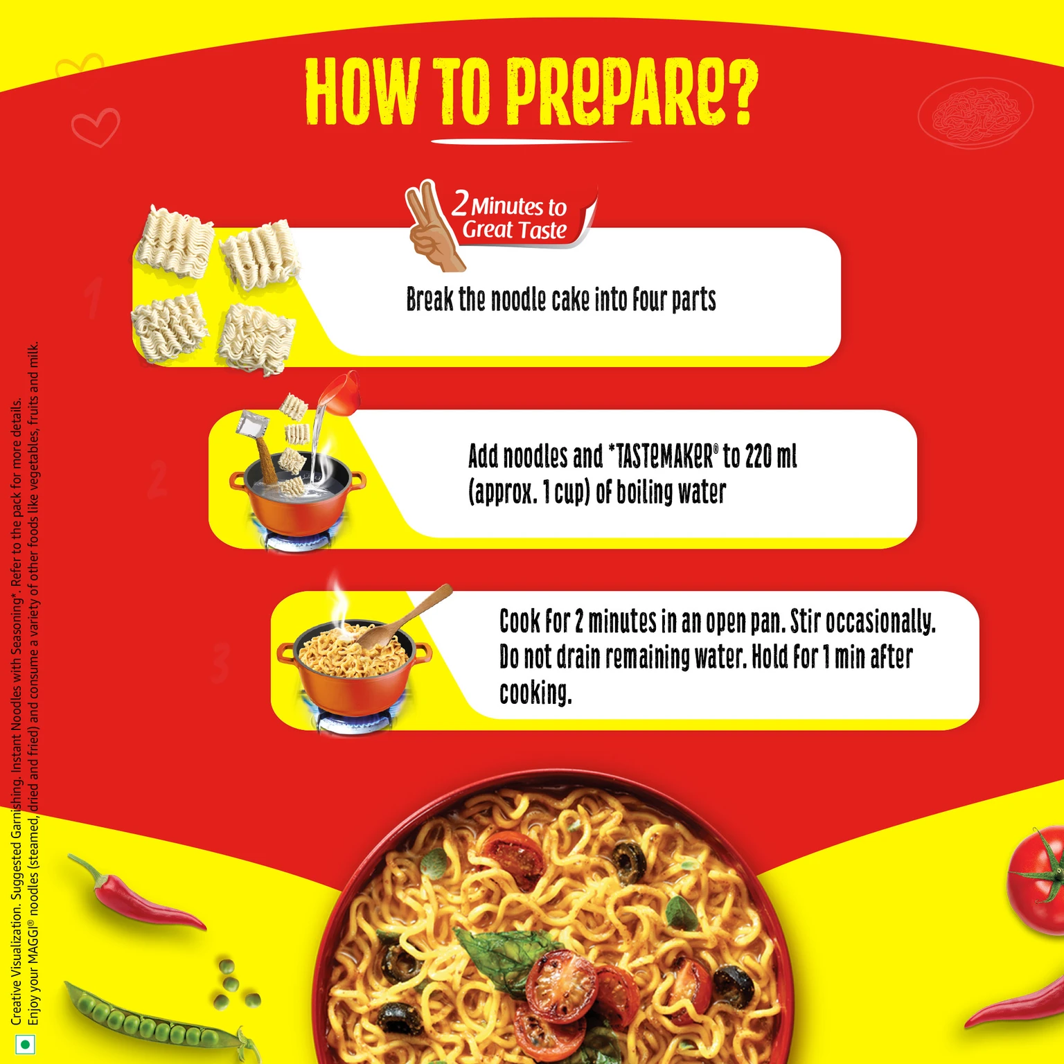 Maggi 2-Minute Noodles Favourite Masala – 75 g