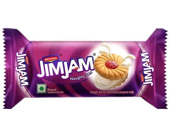 Britannia Jim Jam Cream Biscuits – 57 g